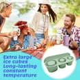 thumbnail image 4 of Joernso Silicone Hollow Cylinder Ice Cube Tray with Lid Slow Melting Leak-Proof Easy Release Ice Mold for Cola Juice Coffee Stackable Ice Cubes Maker for 30-40oz Tumblers, 4 of 7