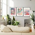thumbnail image 5 of Pink Preppy Wall Art Framed Set of 3 Trendy Coquette Disco Cherry Posters Retro Guest Check Canvas Prints Poker Painting Positive Quote Pictures Room Decor Aesthetic for Girls Bedroom Dorm 12x16in, 5 of 6