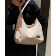thumbnail image 6 of JUYGO Corduroy Shoulder Bag Winter Fall Fashion Crescent Bag Womens Mens Wide Strap Tote Handbag Solid Color, 6 of 6