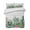 White, variant on Quilts Twin Size Bedding Set, Summer Botanical Lightweight Quilted Comforter, Tropical Cactus Succulents Gray Plaid Soft Reversible Bedspread Coverlet with Pillow Covers for All Season, 68" x 86"