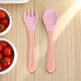 thumbnail image 1 of BKER Wooden Handle Fork Spoon Set Tableware Kitchen Cutlery Durable Smooth Finish For Dining Camping Travel, 1 of 5