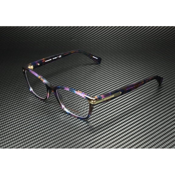 Coach 0HC6065 Optical Full Rim Rectangle Womens Eyeglasses - Size 49 (Purple / Transparent)