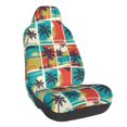 thumbnail image 1 of Wukai Colorful Hawaii Palms Full Set Car Seat Covers with Soft Padding Universal Auto Front Seats Protector and Cushion Mat, 1 of 5