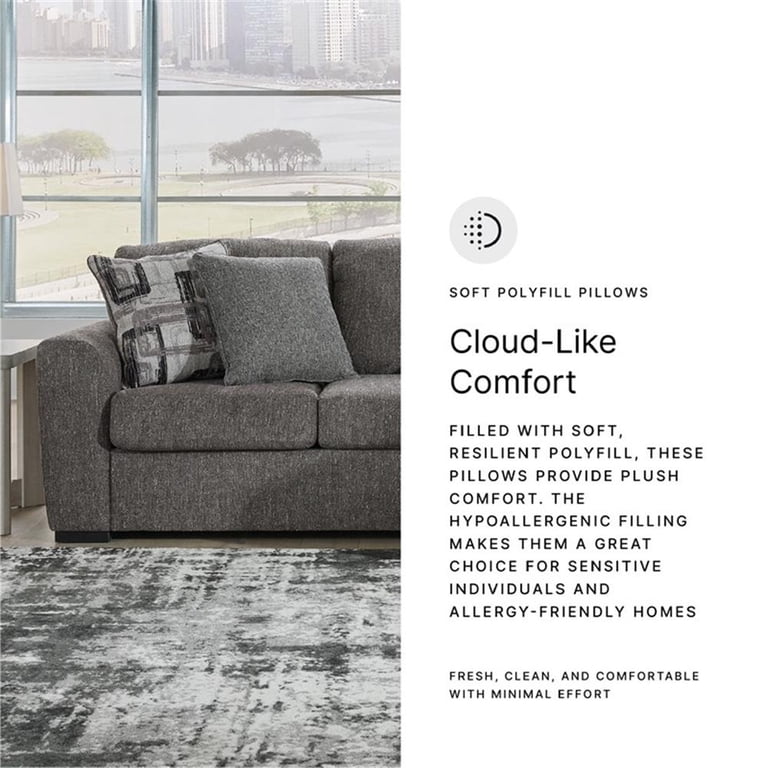 Signature Design by Ashley Gardiner Pewter Sofa Chaise - Walmart.com