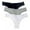 Black+Gray+White, variant on Xmarks 100% Cotton Thong Bikini Underwear Seamless Breathable Panties for Women
