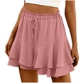 thumbnail image 2 of Women's Flowy Boho Ruffle Tiered Butterfly Skorts - High Waist Mini Skirt Casual Shorts with Comfortable Fit for Summer, Limited Time Off, 2 of 6