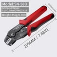 thumbnail image 4 of Ratchet Wire Crimper Plier U-Shaped-Ratchet Terminal Crimper for Pre-insulated Terminal, 4 of 5