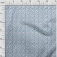 thumbnail image 2 of oneOone Silk Tabby Fabric Flower & Leaves Watercolor Printed Fabric 1 Yard 42 Inches Wide, 2 of 4