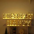 thumbnail image 4 of KAIYANG Lámpara de letras del alfabeto con luces LED para decoración de salas de fiestas Color navideño R, 4 of 5