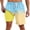 Yellow Blue, variant on Aideaone Mens Swimming Trunks with Compression Liner Swim Shorts 7 inch Quick Dry Bathing Suit Anti Chafe Boardshorts