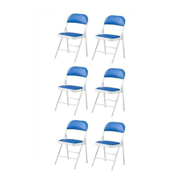 6 Sillas plegables de oficina ilios innova Azul