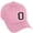 Pink, variant on Daxton Classic 3D Varsity White Black Initial A to Z Letters Baseball Cap Dad Hat, Black Hat Letter O