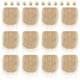 thumbnail image 1 of 12 piezas de bolas de madera precortadas para barba de gnomo, parches de tela de piel sintética para disfraz de enano caqui, 1 of 9