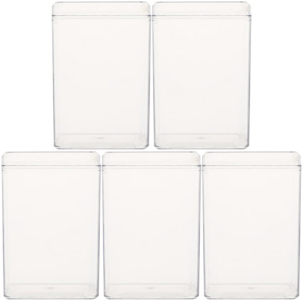 Caja de almacenamiento de plástico para figuras de acción, 5 unidades, para exhibir muñecos de dibujos animados.