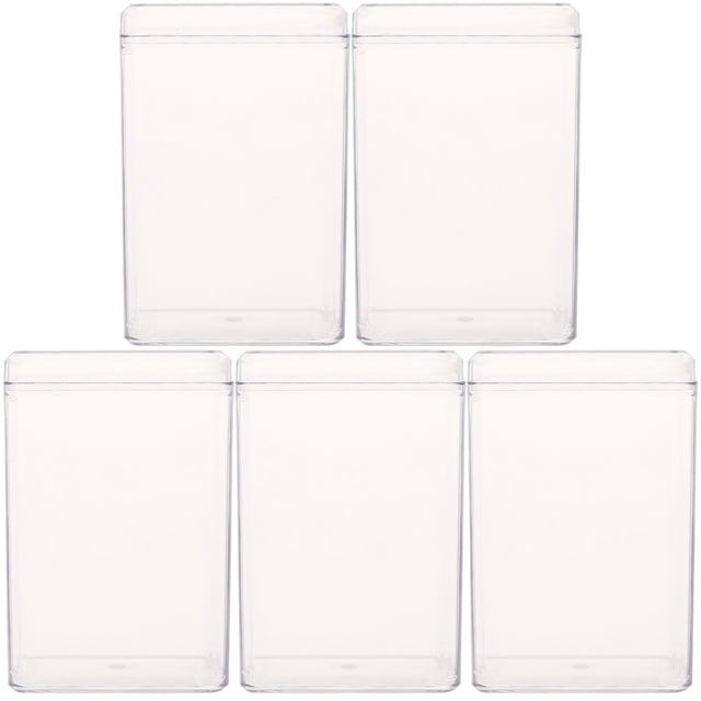 Miangastore 5pcs Action Figure Storage Box Plastic Single Cartoon Figure Doll Display Boxes