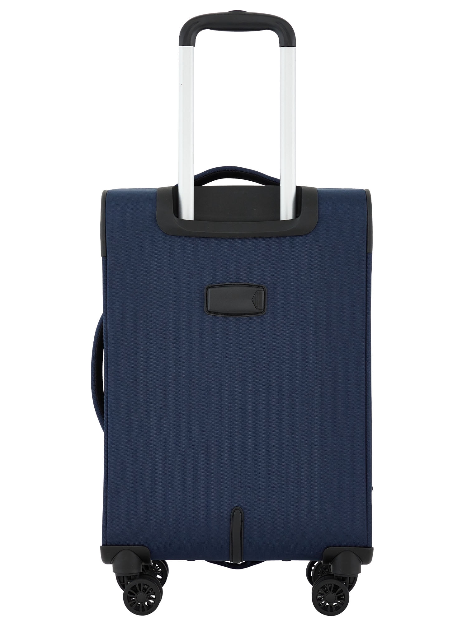 Wrangler 20-inch Expandable Rolling Carry-on w/ 360° 8-Wheel System , Navy
