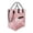 Pink, variant on Foldable Rolling Tote Reusable Grocery Bag on Wheels, Shopping Cart with 4 Heavy Duty Wheels for Trips, Laundry, Camping, and Storage, Portable Shopping Trolley