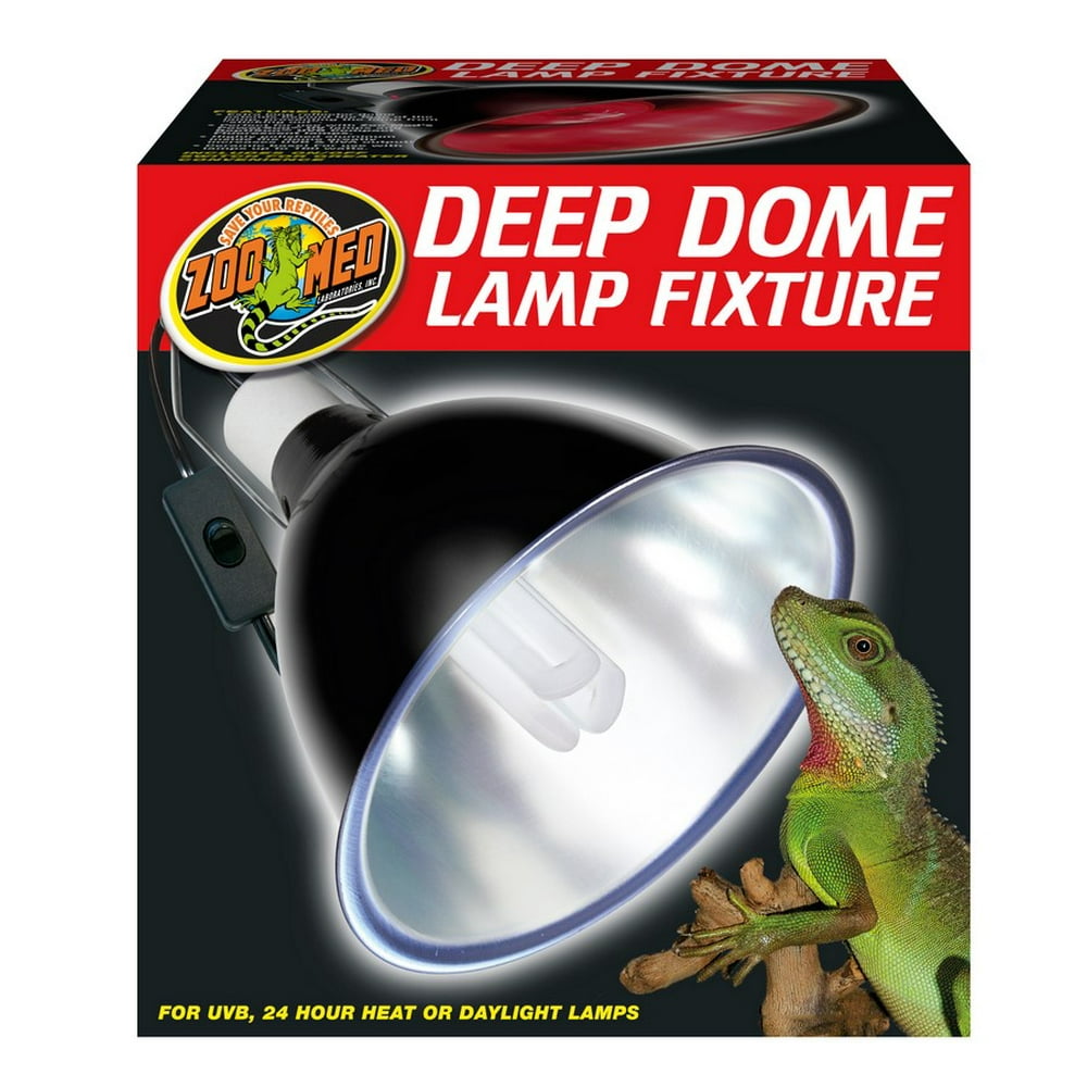 Zoo Med Laboratories 160 Watt Deep Dome Lamp Fixture 8.5 Inch Bottom