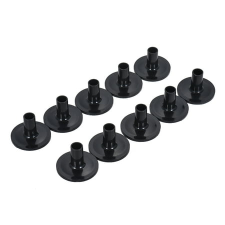 Black Drum Cymbal Sleeves Plastic Drum Set Cymbal Stands Replacement with Flange Base 10 (Best Cymbal Pack For The Money)