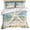 Blue, variant on 3 Piece Coastal Beach Duvet Cover Set Twin Size, Microfiber Comforter/Quilt Cover with Corner Ties and 2 Pillowcases, Summer Retro Starfish Wave All Season Soft Bedding with Zipper Closure