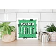 thumbnail image 4 of Favorite Child Neon Green Arrows 12 x 12 Wood Wall Sign Plaque, 4 of 4