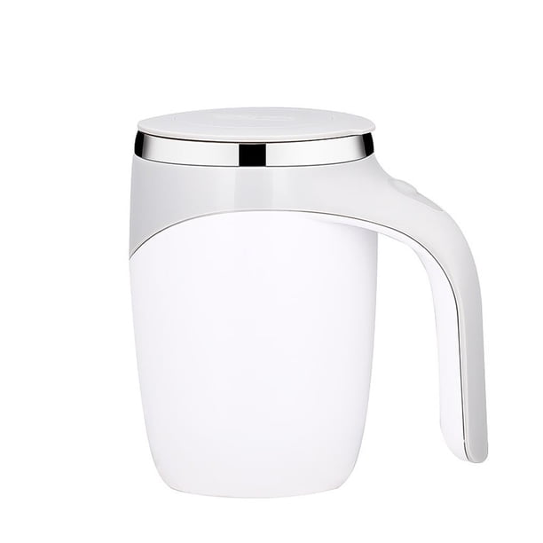 Billuyoard Taza de café agitadora Taza de mezcla automática blanca Café alimentado por Botella de café agitadora Vaso de café Taza de café Juegos de servir café y té Billuyoard HA014728-00