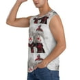 thumbnail image 3 of Balery Christmas Snowman With Hat Men's Sleeveless Muscle Shirts Workout Tank Top, Moisture Wicking, Odor Protection-3X-Large, 3 of 8