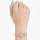 thumbnail image 3 of PULSERA BRAZALETE SWAROVSKI IDYLLIA CRISTALES FLOR MULTI COLOR DORADO MUJER + KIT DE REGALO, 3 of 6
