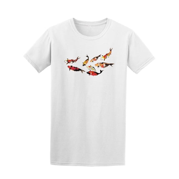 Colorful Group Of Fish Tee. Men's -Image by Shutterstock