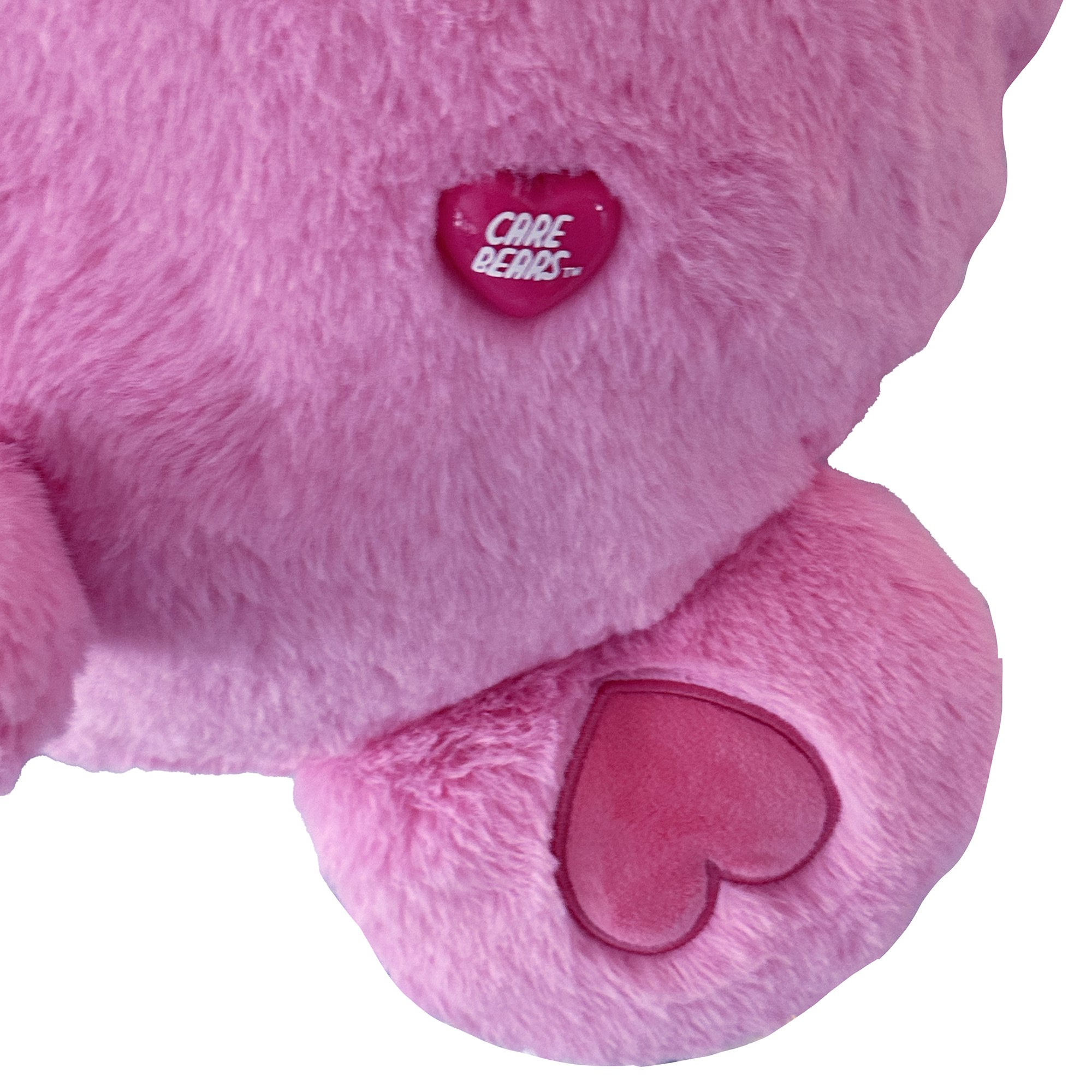 Happy Nappers: Care Bears Pillow Pocket Pal - Cheer Bear - Plush Character Pillow Case, Animal Cover w/ Weighted Paws, Soft Huggable Companion, Kids