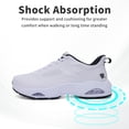 thumbnail image 6 of AHUSIR Mens Running Shoes Wide Toe Box Athletic Tennis Sneakers Arch Support Orthotic Walking Shoes Width Fashion Sneaker Gym Workout Casual for Foot Pain Relief, Size 8-13, 6 of 11