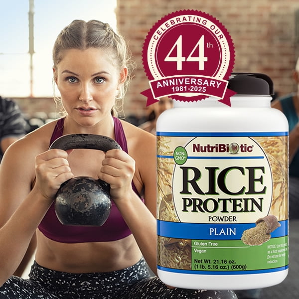 NutriBiotic Plain Rice Protein, 1 Lb 5 oz (600g)