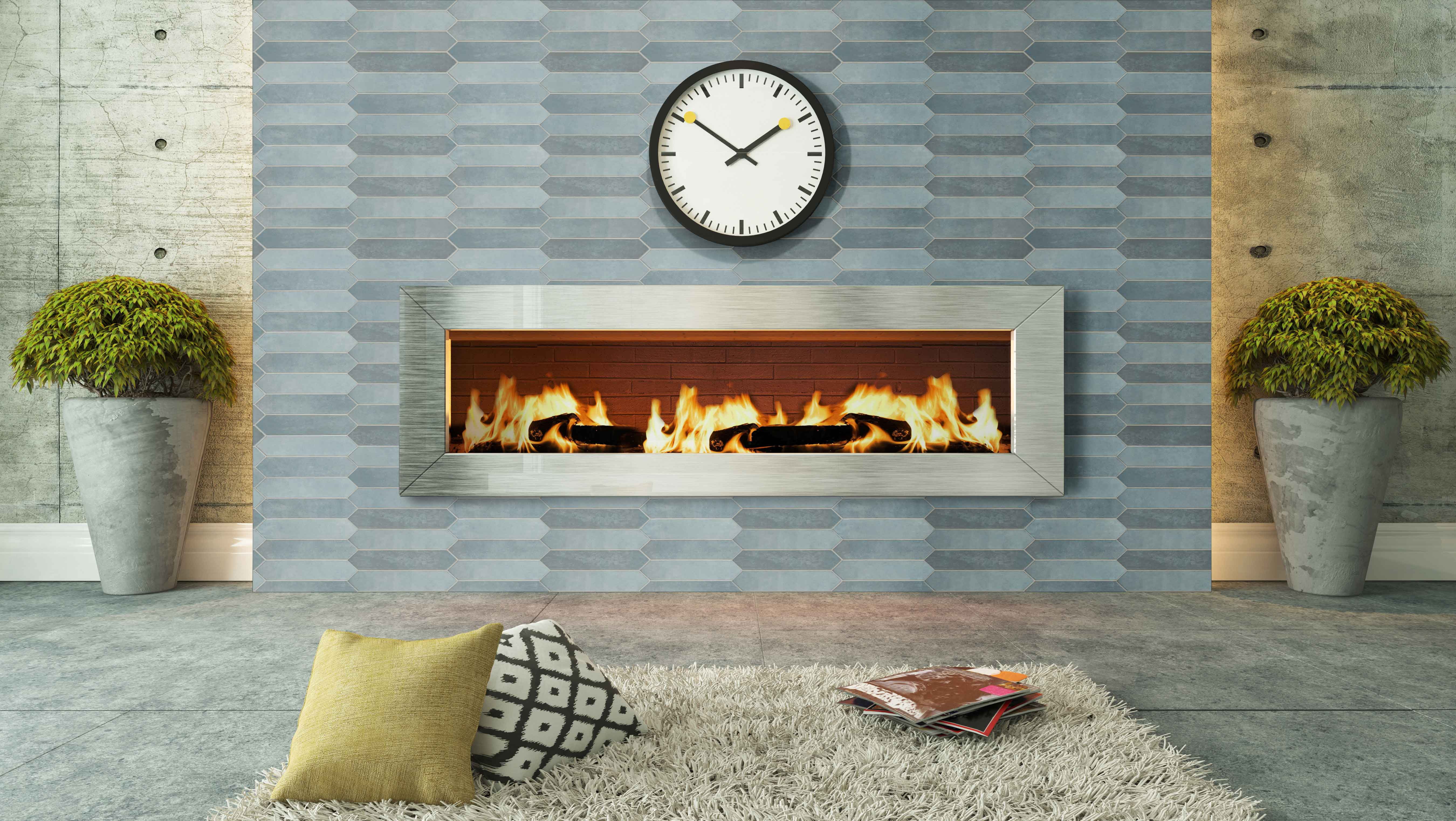MSI Renzo Denim Picket 2.5 In. X 13 In. Glossy Ceramic Wall Tile (12.214 Sq. Ft./Case)