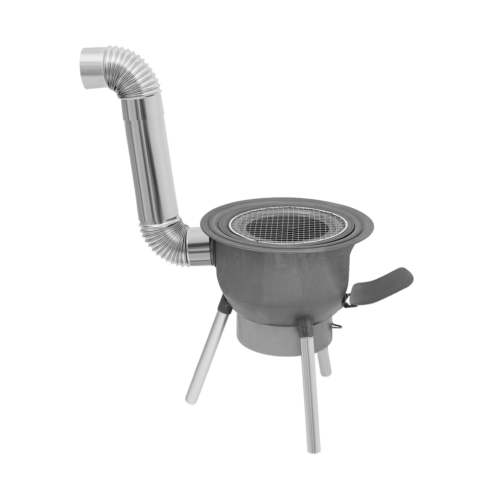 ToppiJoy Outdoor Wood Burning Stove, Wood Burning Stove Hold up 330.69lbs for Outdoor Cooking, Firewood Stove 19.68in Height(Carbon Black)