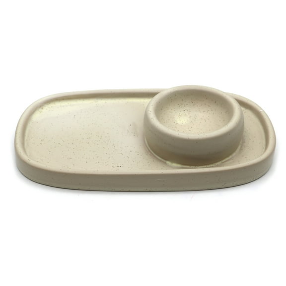 Soul Sticks Cream Ceramic Bowl in Plate Sage Smudge Stick and Palo Santo Ash Catcher