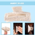 thumbnail image 3 of Hair Claw Clips Tortoise Barrettes Rectangle Shape Clips, 3 of 5