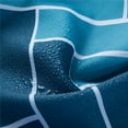 thumbnail image 4 of MORNITE Stall Fabric Shower Curtains Bathroom, Waterproof Washable Polyester Set 6 Hooks Rings,Teal Light Blue Ombre White, Narrow Size 36" W x 72" L Inch, 4 of 8