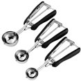 thumbnail image 1 of Juego de cucharas para galletas HOMURE H 1/2/3 cucharadas de acero inoxidable 18/8, 1 of 1