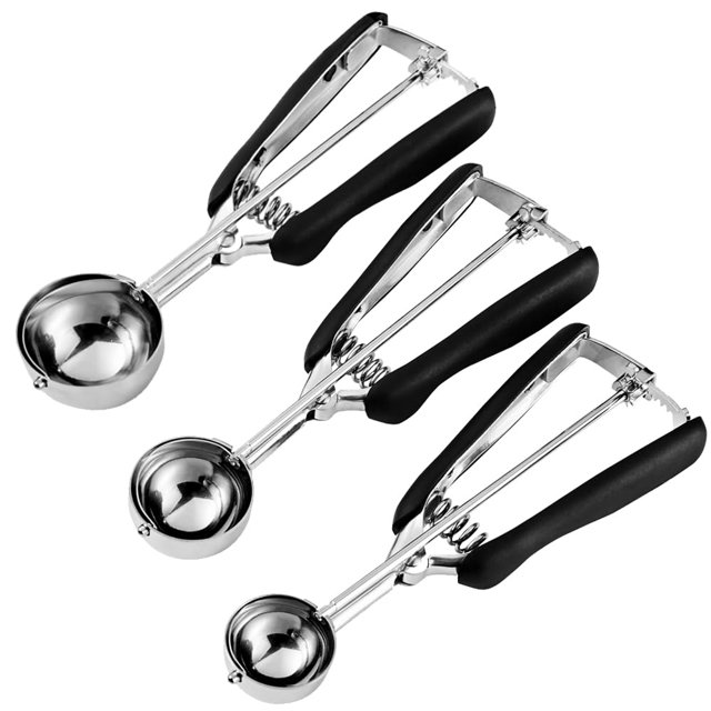 Juego de cucharas para galletas HOMURE H 1/2/3 cucharadas de acero inoxidable 18/8