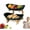 Double-layer, variant on 3 Tier Countertop Fruit Basket Organizer, Ceramic Vegetable Organizer with Bamboo Frame Cute Kitchen Display for Fruits and Veggies Space Saving