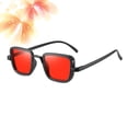 thumbnail image 4 of 1 par de gafas de sol de moda gafas de sol de verano al aire libre sombras de playa creativas anteojos ropa decoración para hombres niños (C03, rojo), 4 of 5