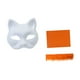 thumbnail image 4 of Kit de máscara de gato DIY, suministros para fiestas, manualidades, máscara de gato en blanco para disfraces de carnaval Naranja, 4 of 9