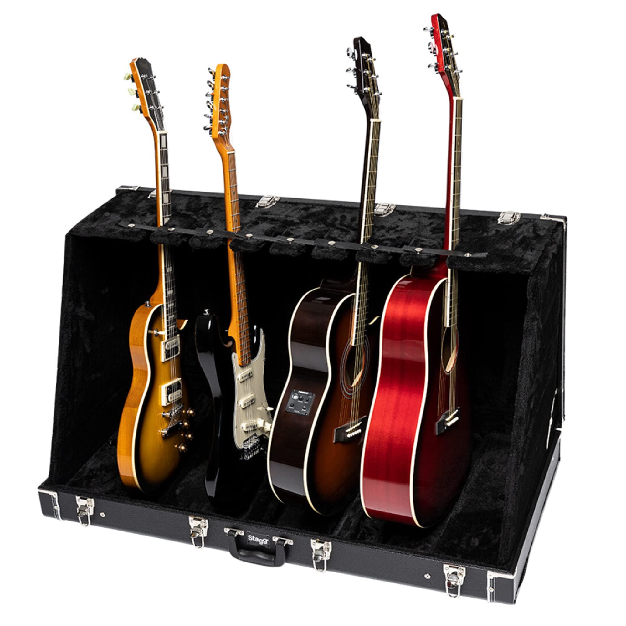 Gearlux Universal Guitar Stand Case for 8 Electric or 4 Acoustic guitars