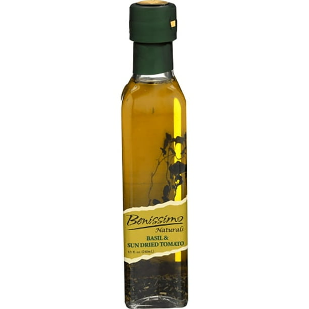 Benissimo Basil Sun Dried Tomato Infused Oil, 8.1 Fl Oz