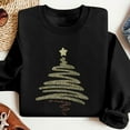 thumbnail image 4 of Womens Crew Neck Pullover Sweater Blouses ，Womens Xmas Graphic Sweatshirt Tops Christmas Tree Print Sweatshirt Fall Casual Trendy Sweatshirt Hooded Pullover Tops, 4 of 7
