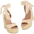 thumbnail image 3 of Dellytop Womens Platform Espadrille Wedges Open Toe High Heel Sandals, 3 of 5