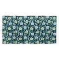 thumbnail image 5 of Bimba Blue Leaves & Flower Floral Pure Silk Printed Scarf Dupatta Head Neck Wrap Bandanas For Women 40 x 80 Inches, 5 of 6