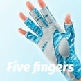 thumbnail image 3 of Guantes sin dedos para pesca con protección UV, guantes SPF para hombres y mujeres para pescar, Kayak, remo, senderismo, navegación, guantes de remo, 3 of 7