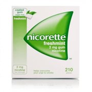 4 Pack - Nicorette 2mg Fresh Mint Nicotine Gum (210 EACH) Quit Smoking Aid