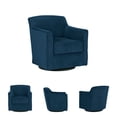 thumbnail image 4 of Ashley Furniture Bradney Metal Swivel Accent Chair in Blue & Black, 4 of 14